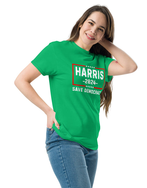 Load image into Gallery viewer, Kamala Harris - Save Democracy Unisex classic tee
