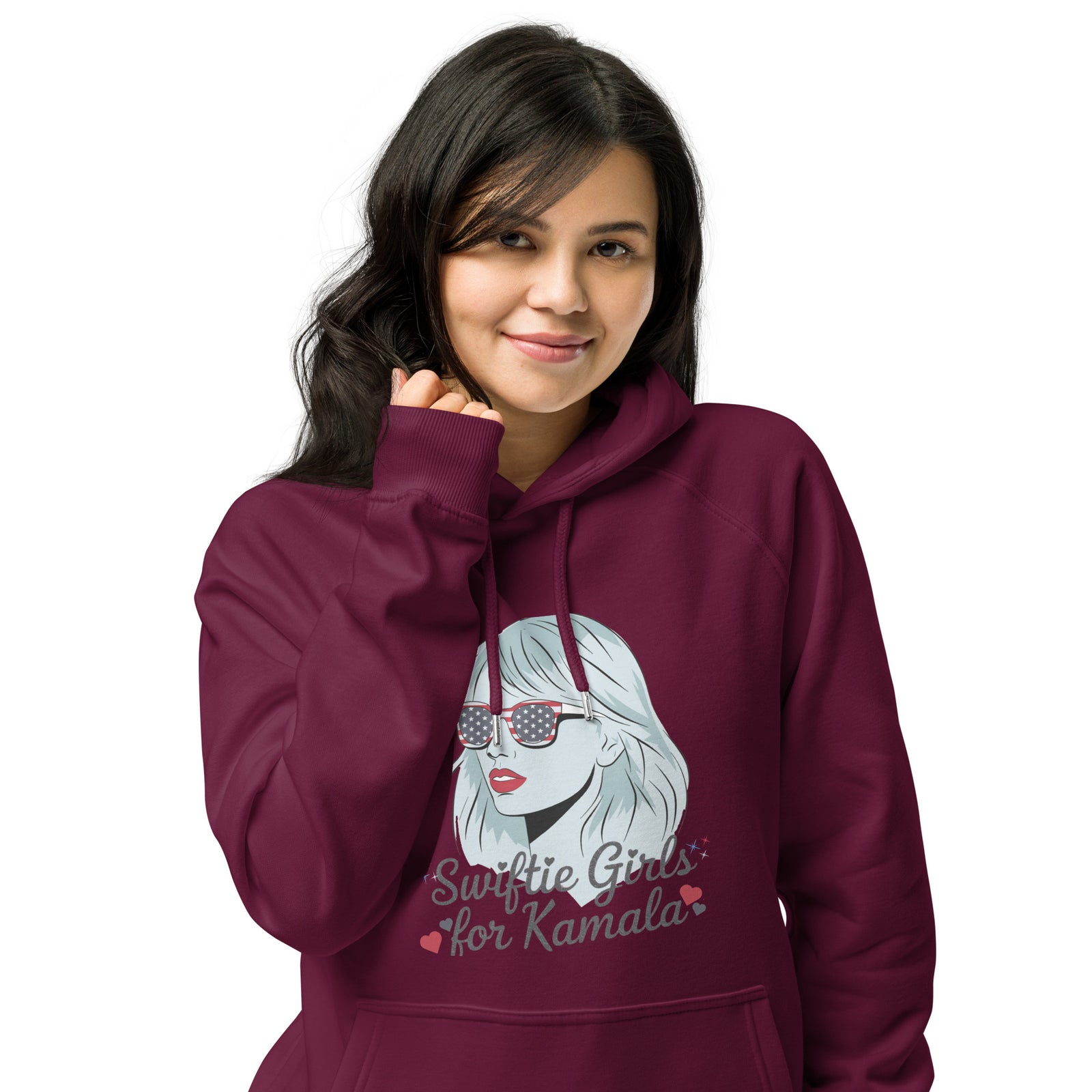 Swiftie's for Kamala Harris for President Hoodie Unisex eco raglan hoodie