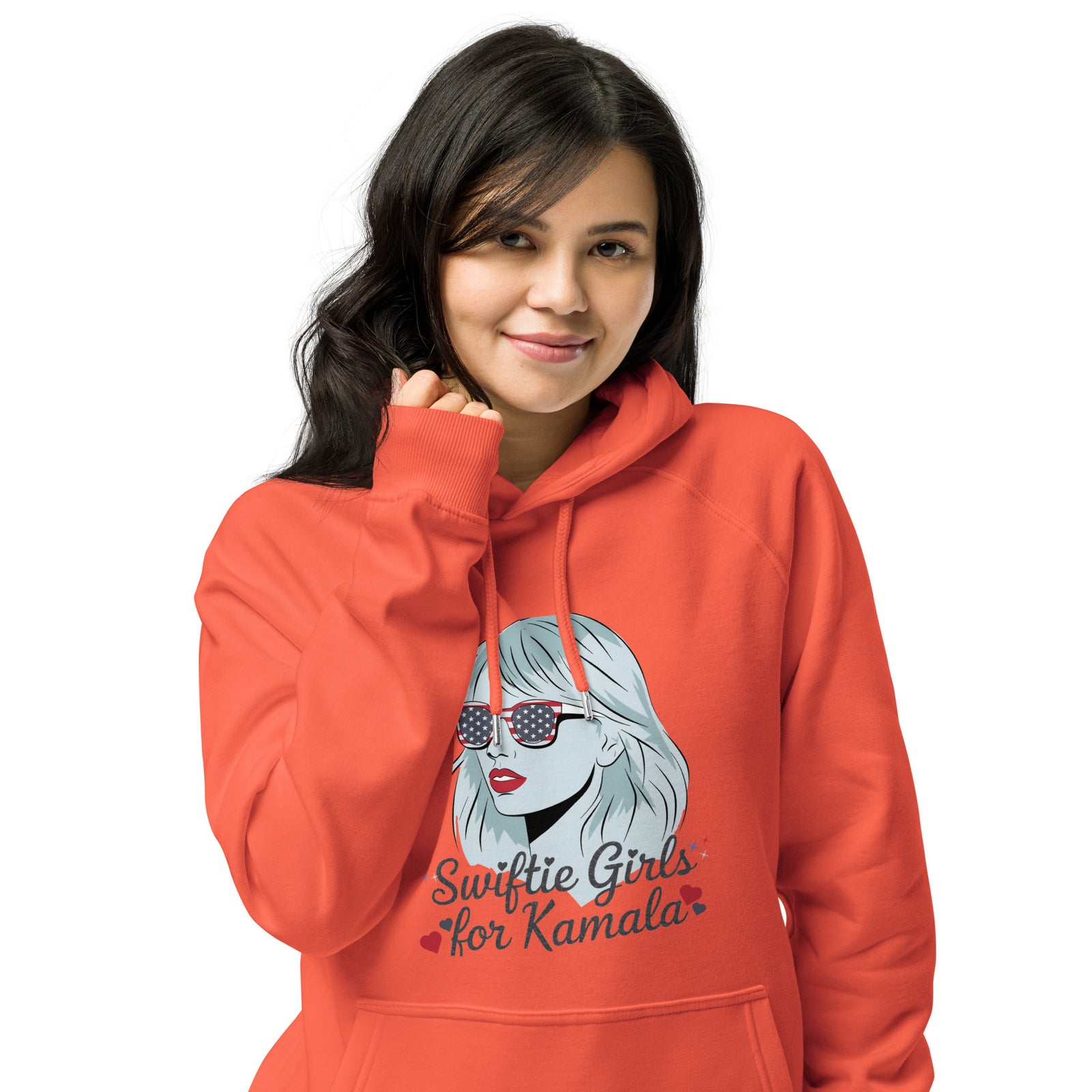 Swiftie's for Kamala Harris for President Hoodie Unisex eco raglan hoodie