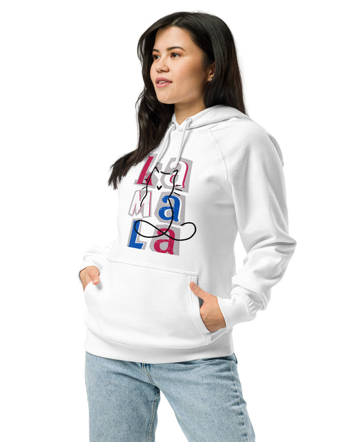 Load image into Gallery viewer, Kamala Blocks Unisex eco raglan hoodie
