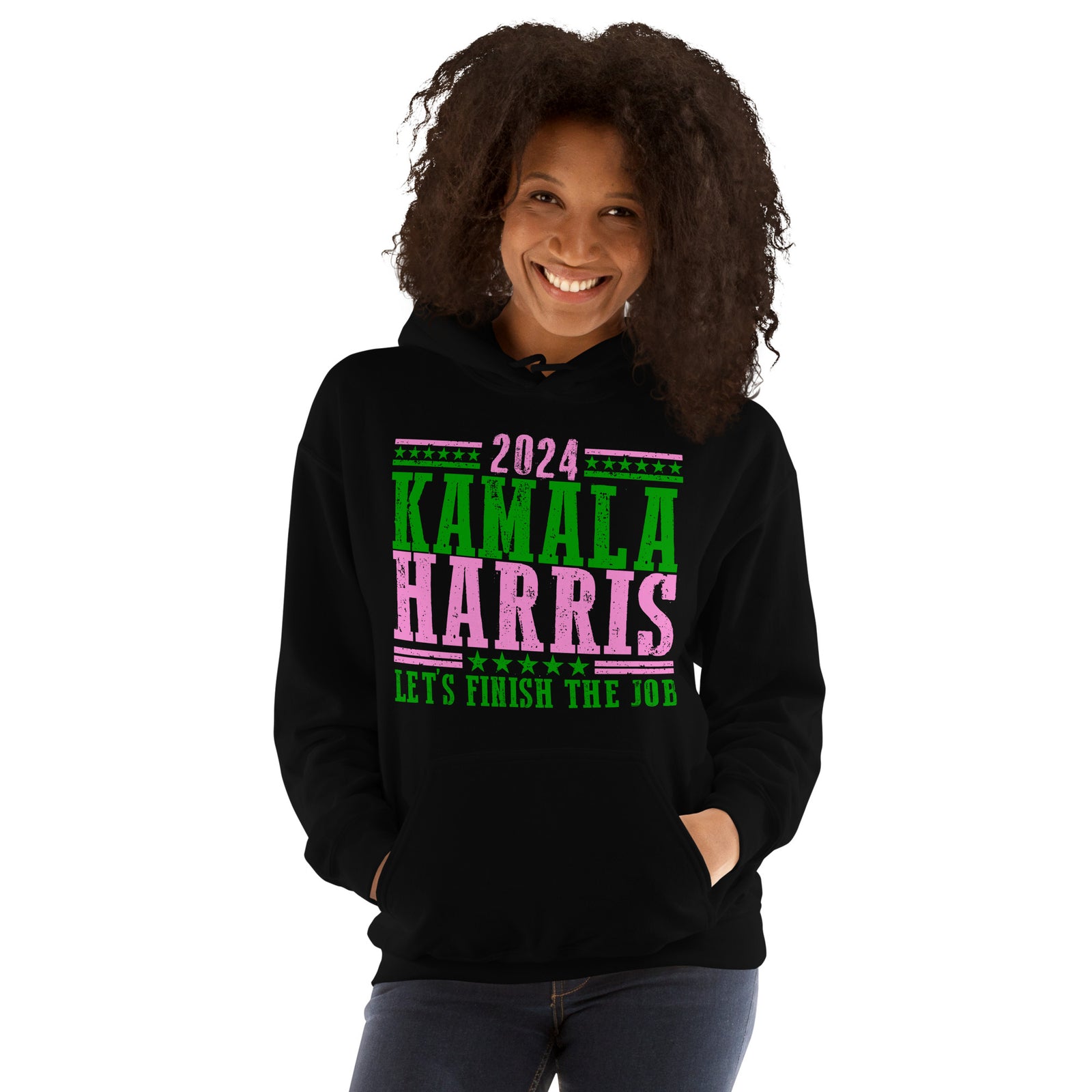 2024 Kamala Harris - Let's Finish the Job - Unisex Hoodie