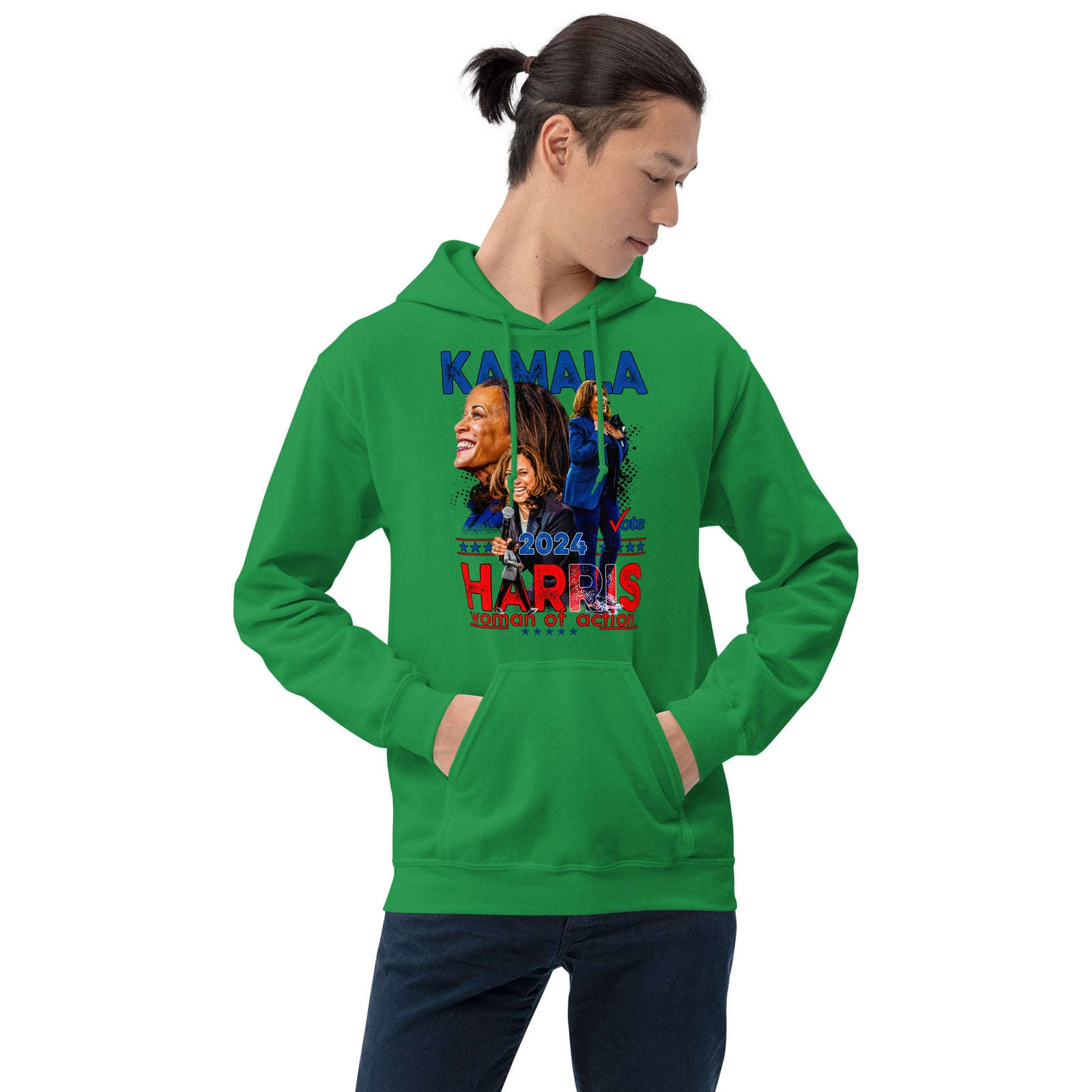 Kamala Harris - A Woman of Action Unisex Hoodie