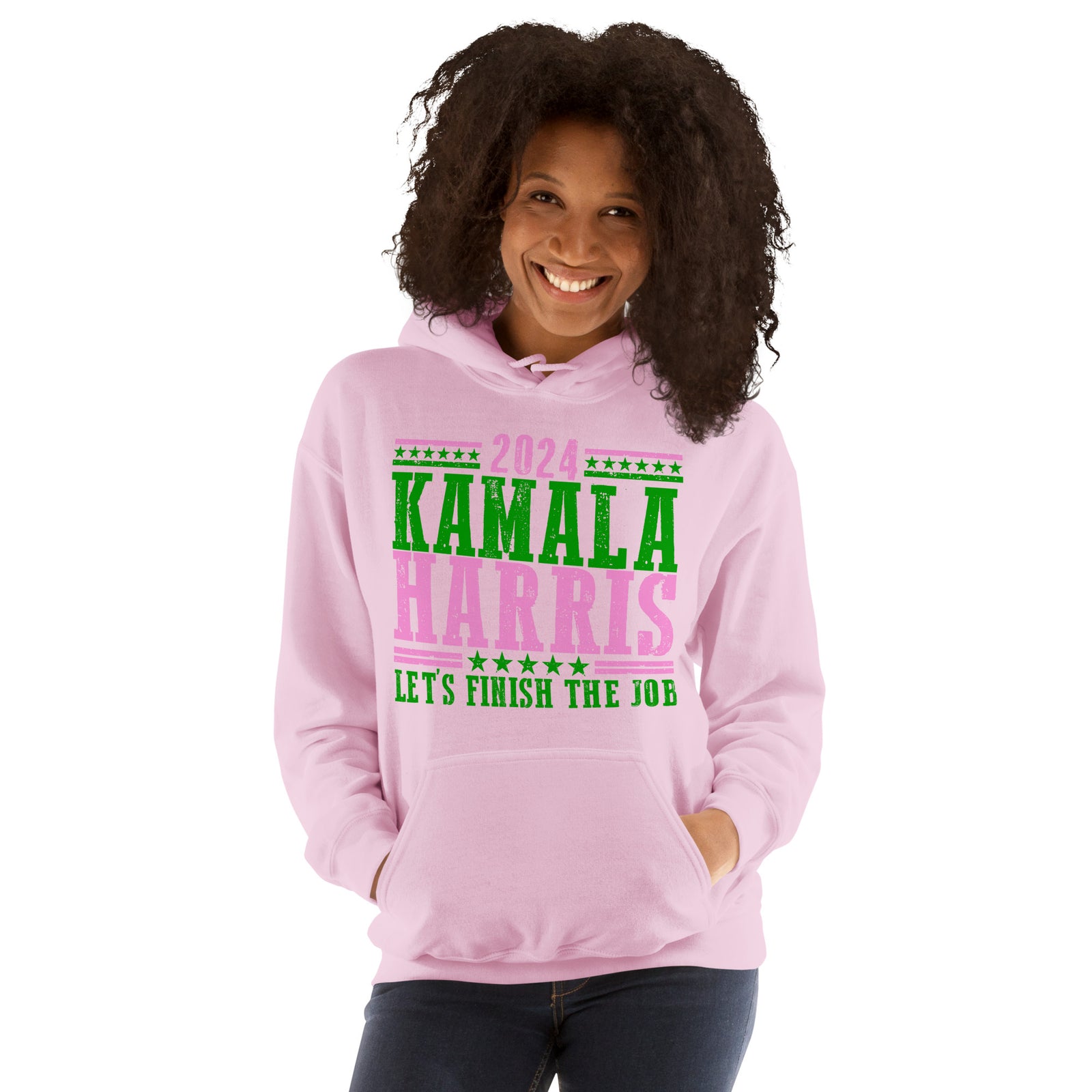 2024 Kamala Harris - Let's Finish the Job - Unisex Hoodie