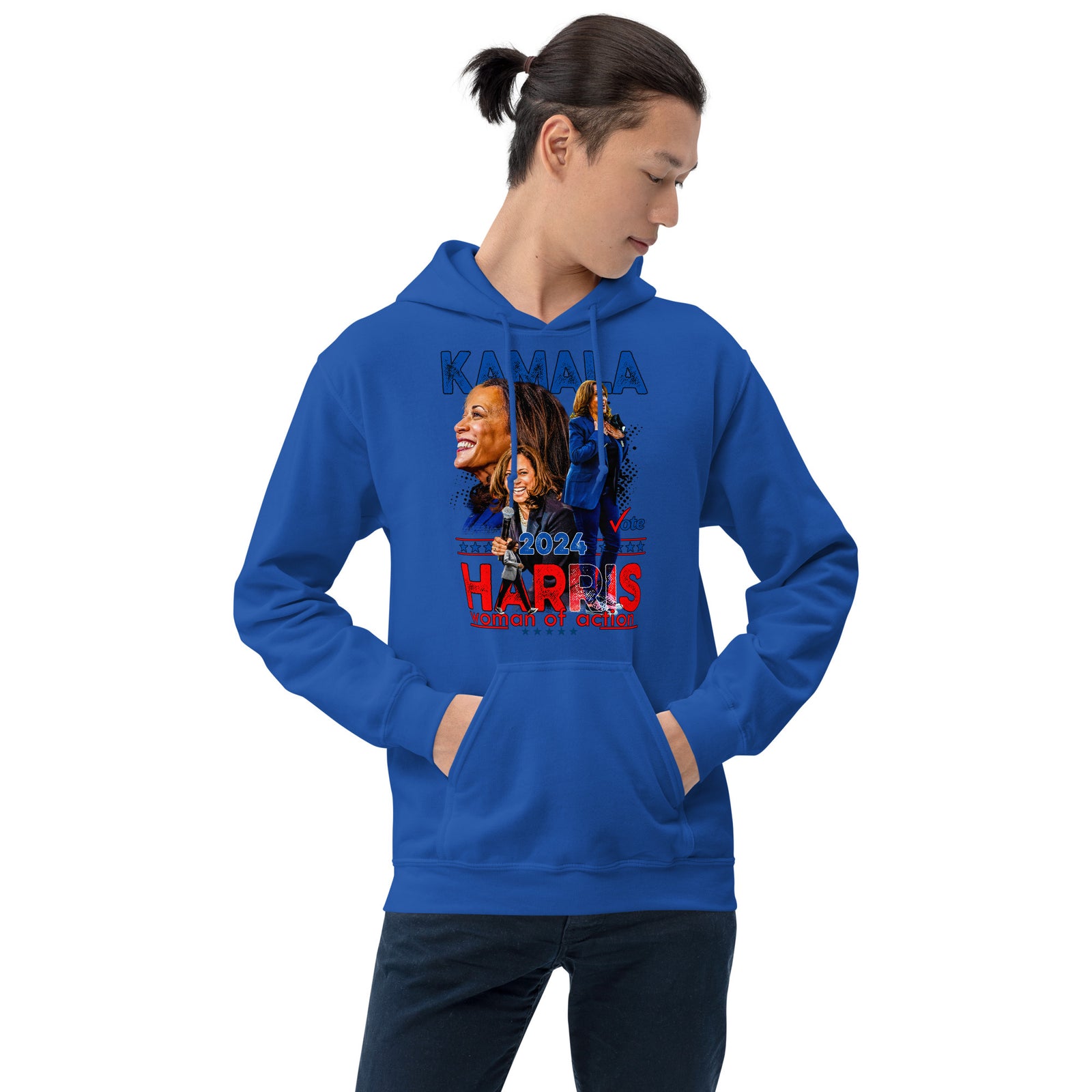 Kamala Harris - A Woman of Action Unisex Hoodie