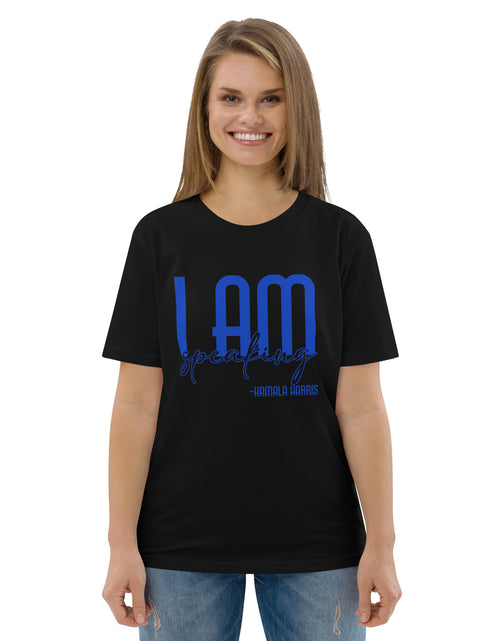 Load image into Gallery viewer, I Am Speaking - Kamala Harris Unisex organic cotton t-shirt
