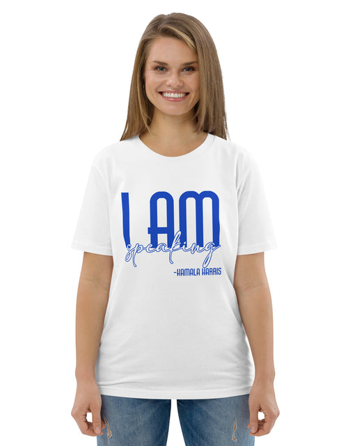 Load image into Gallery viewer, I Am Speaking - Kamala Harris Unisex organic cotton t-shirt
