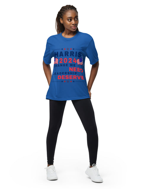 Load image into Gallery viewer, Kamala Harris - Change We Need - Leadership We Deserve Unisex t-shirt
