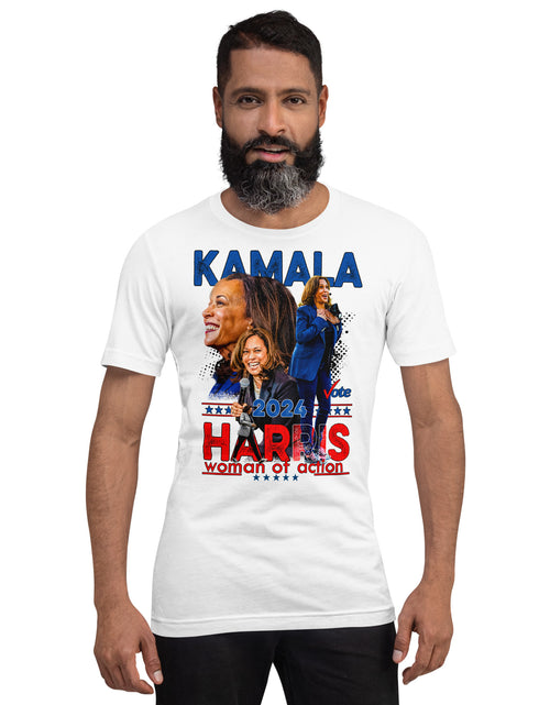 Load image into Gallery viewer, Kamala Harris 2024 - Woman of Action Unisex t-shirt
