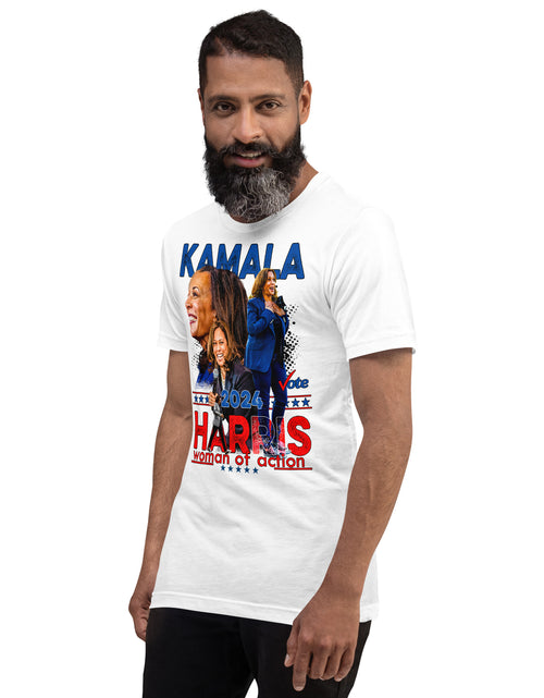 Load image into Gallery viewer, Kamala Harris 2024 - Woman of Action Unisex t-shirt
