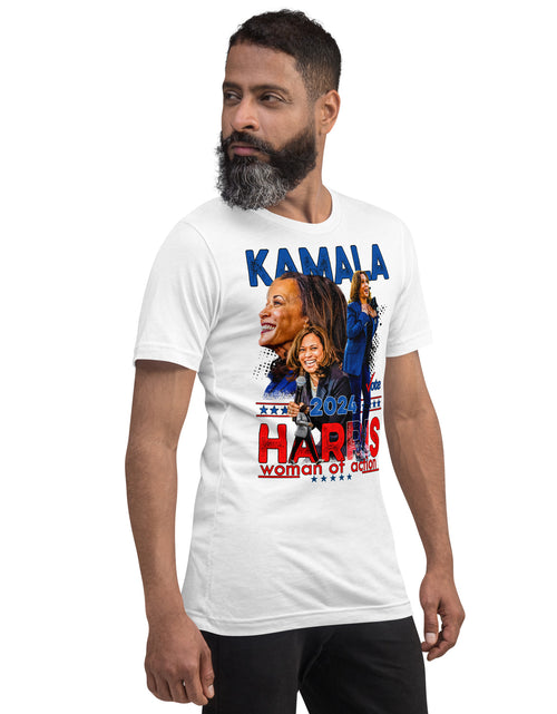 Load image into Gallery viewer, Kamala Harris 2024 - Woman of Action Unisex t-shirt
