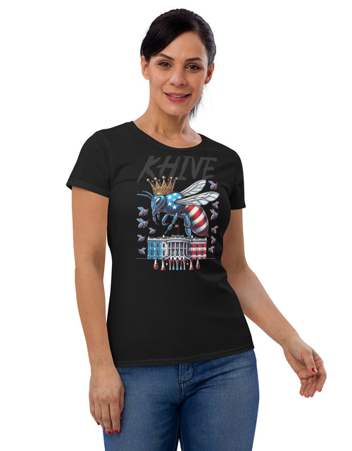 Load image into Gallery viewer, KHive Madam President Kamala Harris Women&#39;s short sleeve t-shirt
