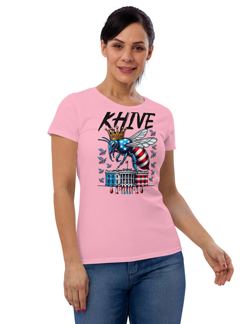 Load image into Gallery viewer, KHive Madam President Kamala Harris Women&#39;s short sleeve t-shirt
