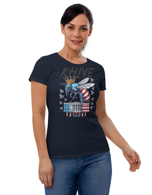 Load image into Gallery viewer, KHive Madam President Kamala Harris Women&#39;s short sleeve t-shirt
