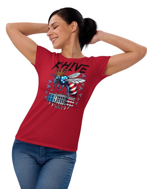 Load image into Gallery viewer, KHive Madam President Kamala Harris Women&#39;s short sleeve t-shirt
