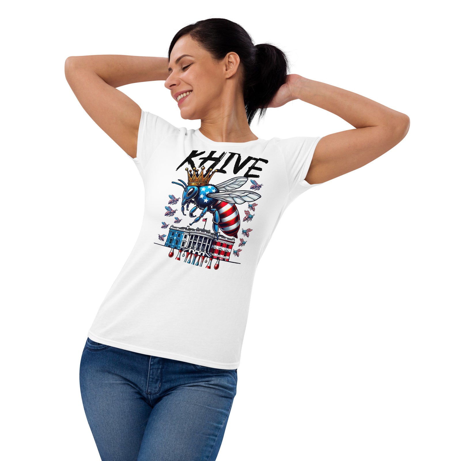 KHive Madam President Kamala Harris Women's short sleeve t-shirt