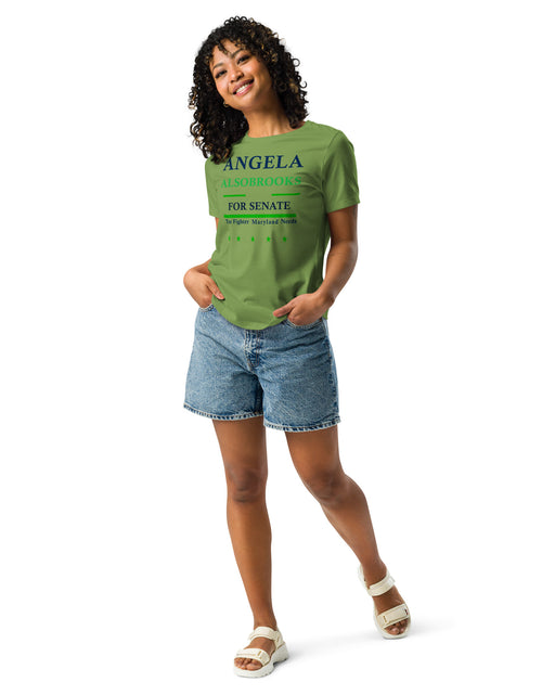 Load image into Gallery viewer, Vote Angela Alsobrook for Senate Women&#39;s Relaxed T-Shirt
