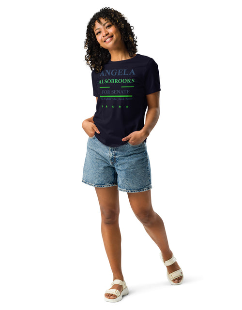 Load image into Gallery viewer, Vote Angela Alsobrook for Senate Women&#39;s Relaxed T-Shirt
