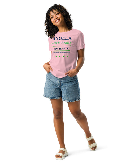 Load image into Gallery viewer, Vote Angela Alsobrook for Senate Women&#39;s Relaxed T-Shirt
