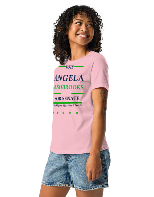 Load image into Gallery viewer, Vote Angela Alsobrook for Senate Women&#39;s Relaxed T-Shirt
