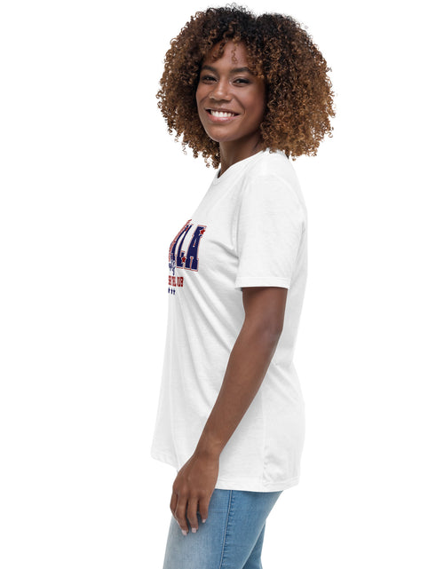 Load image into Gallery viewer, Kamala - Let&#39;s Finish the Job Women&#39;s Relaxed T-Shirt
