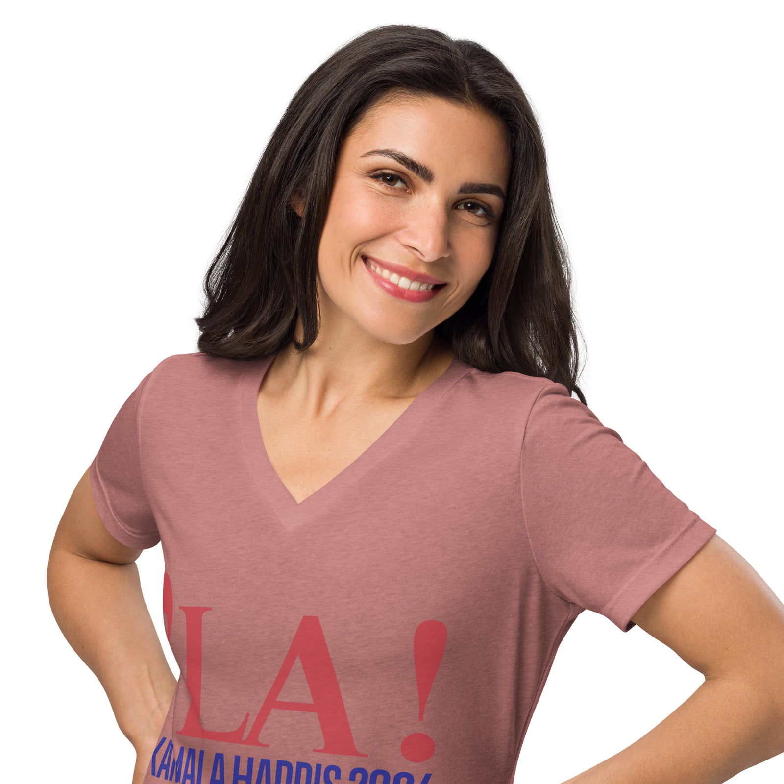 LA! Kamala Harris 2024 Women’s relaxed v-neck t-shirt