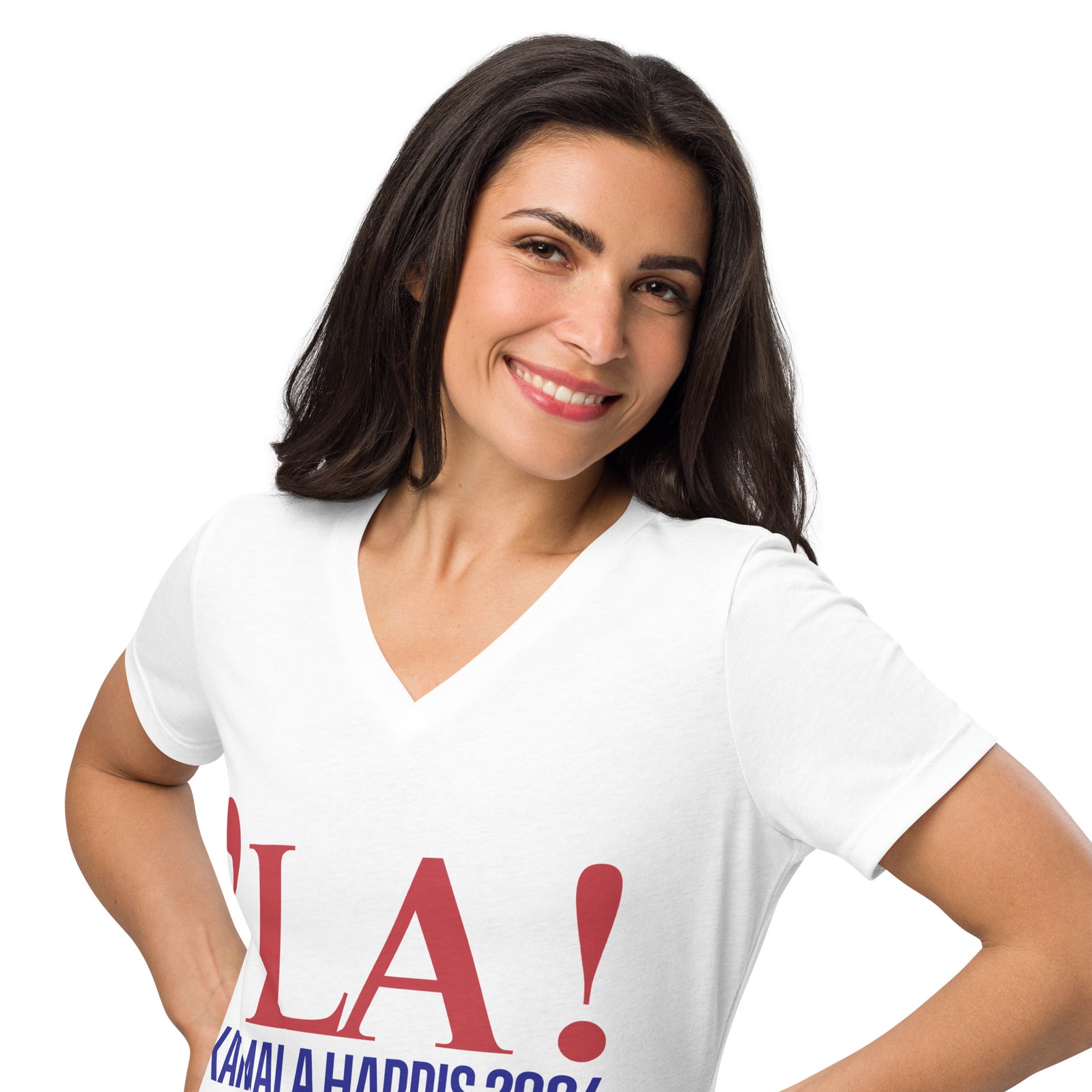 LA! Kamala Harris 2024 Women’s relaxed v-neck t-shirt