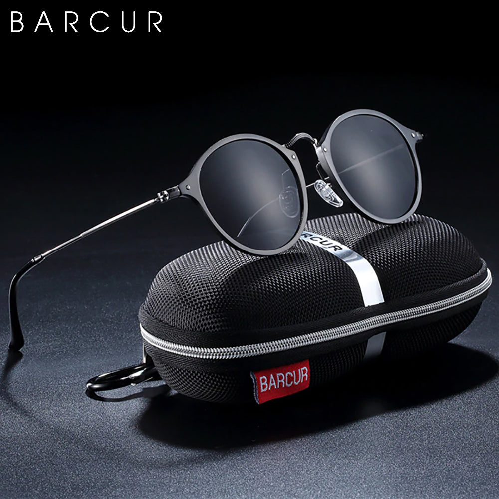 BARCUR Luxury Retro Aluminum Magnesium Vintage Women Sunglasses