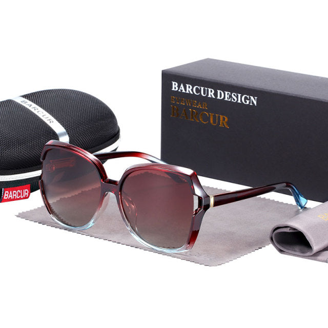 BARCUR Oversize  Women Polarized Sunglasses