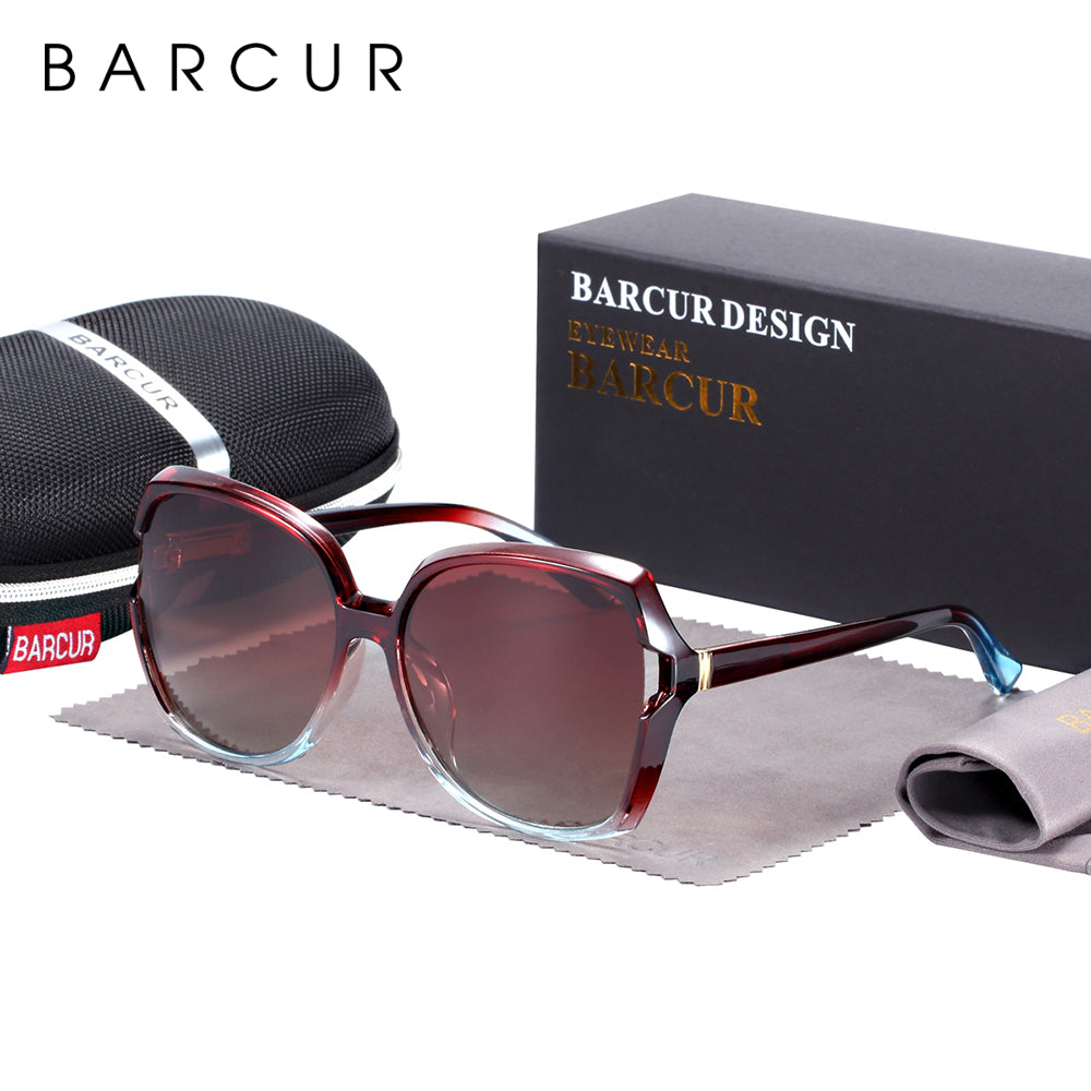 BARCUR Oversize  Women Polarized Sunglasses