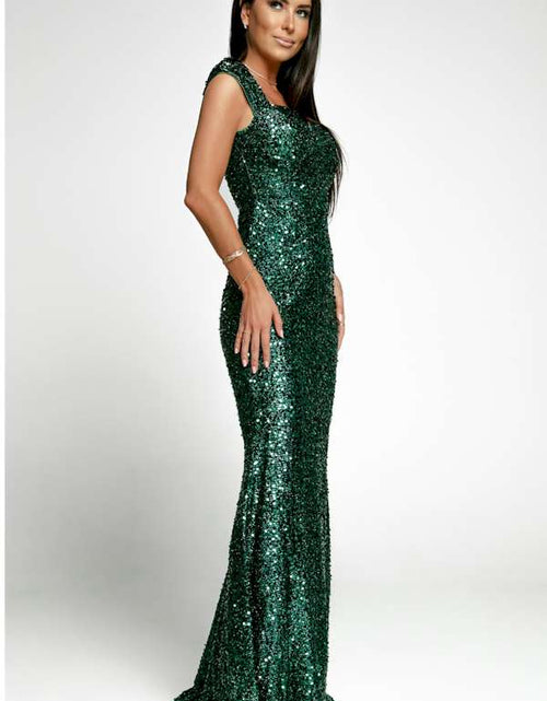 Load image into Gallery viewer, Radiant Sweetheart Neckline Sequin Prom Dress
