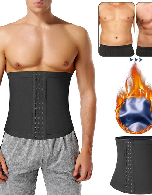 Load image into Gallery viewer, Mens Abdomen Reducer Waist Trainer Belly Shapewear Slim Ultra Light Belt
