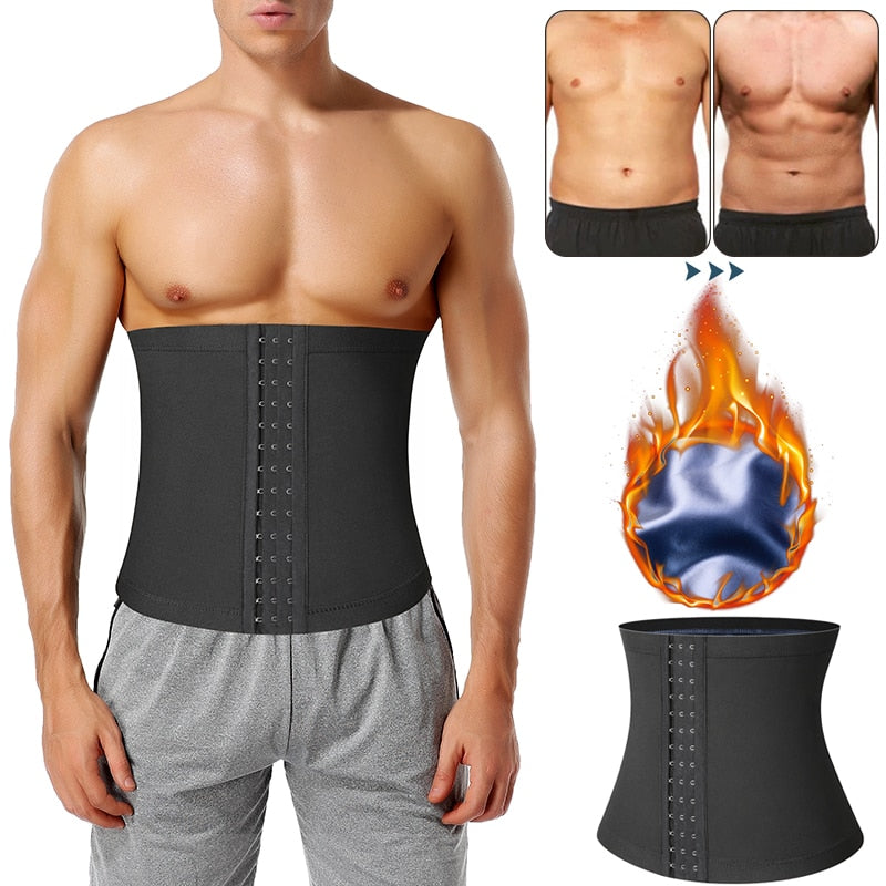 Mens Abdomen Reducer Waist Trainer Belly Shapewear Slim Ultra Light Belt