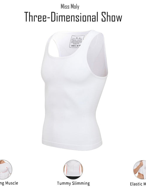 Load image into Gallery viewer, Body Shaper Chest Compression Shirts  Vest Tummy Control Shapewear
