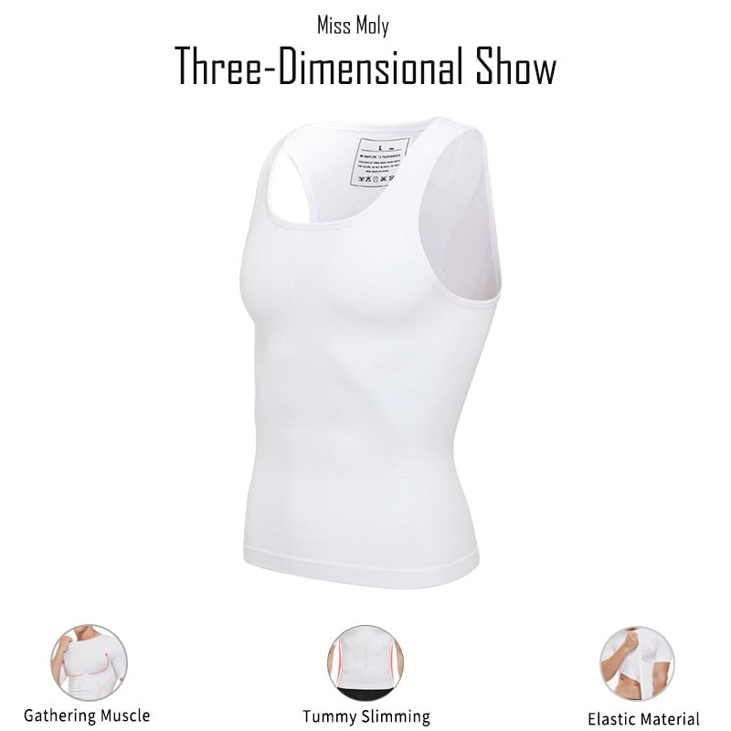 Body Shaper Chest Compression Shirts  Vest Tummy Control Shapewear