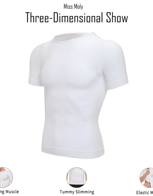 Load image into Gallery viewer, Body Shaper Chest Compression Shirts  Vest Tummy Control Shapewear
