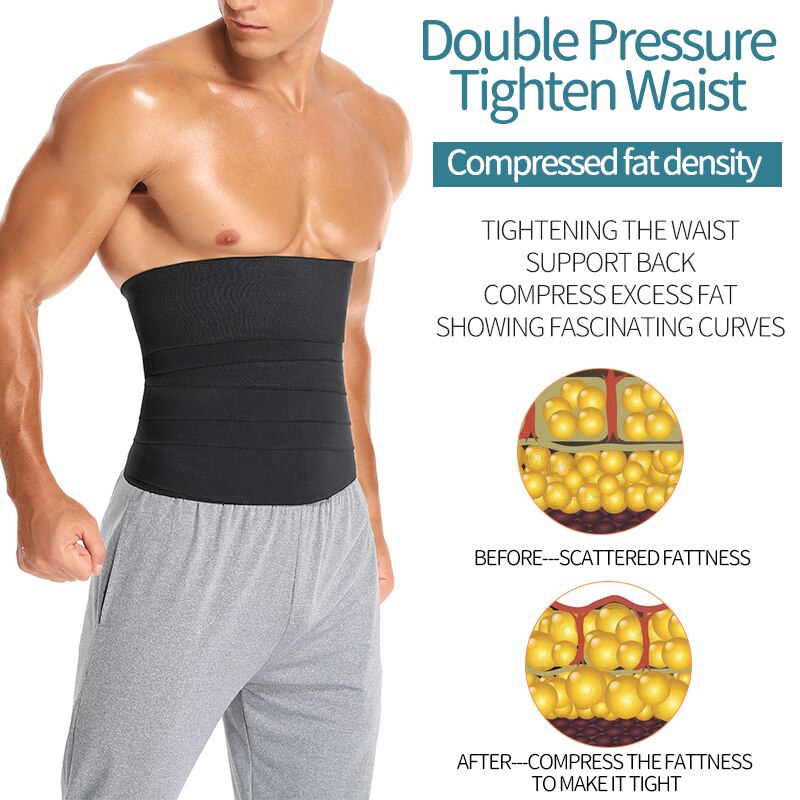 Male Abdomen Reducer Snatch Me Up Bandage Wrap Slimming Belt