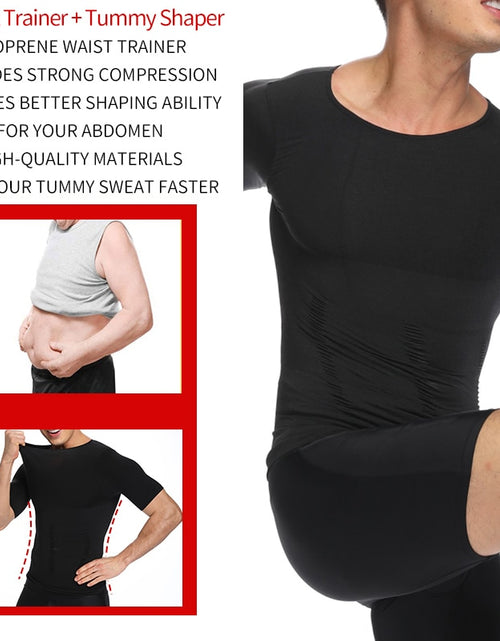 Load image into Gallery viewer, Body Shaper Chest Compression Shirts  Vest Tummy Control Shapewear
