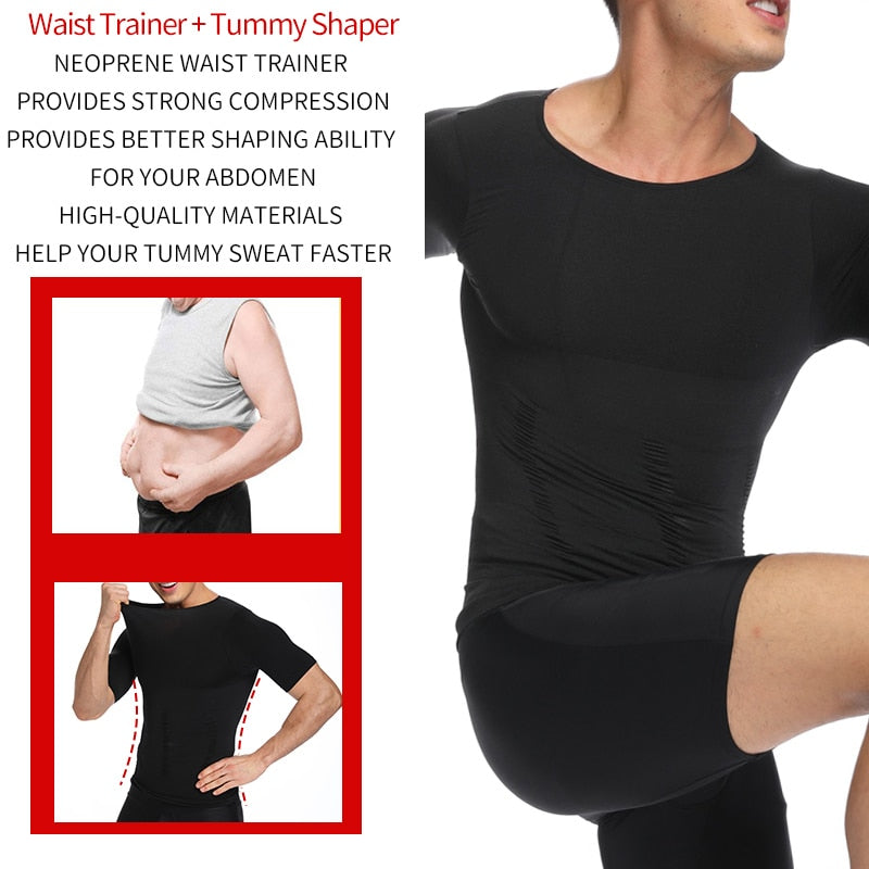 Body Shaper Chest Compression Shirts  Vest Tummy Control Shapewear