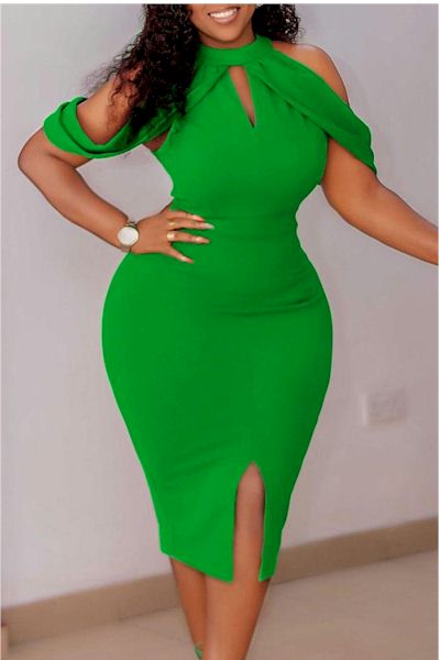 Size-Inclusive Elegance: Chic Midi Dress for Every Body, S to 3XL!