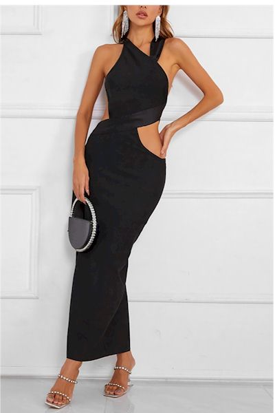 Load image into Gallery viewer, Isn&#39;t She Lovely  Backless Lace-Up Sexy Maxi Dress
