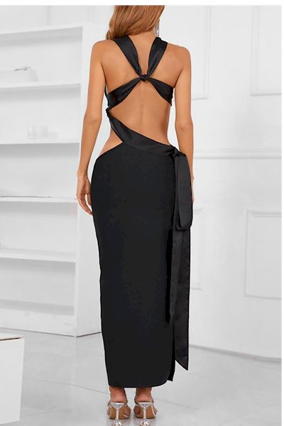 Load image into Gallery viewer, Isn&#39;t She Lovely  Backless Lace-Up Sexy Maxi Dress
