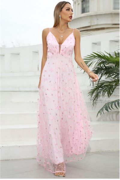 Load image into Gallery viewer, Lace Spliced Backless Sling Elegant Evening Gown     Sizes S to 3XL
