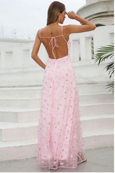 Load image into Gallery viewer, Lace Spliced Backless Sling Elegant Evening Gown     Sizes S to 3XL
