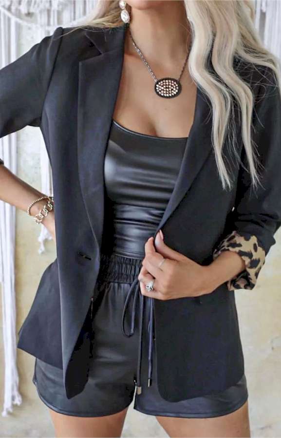 Leopard Lined Blazer