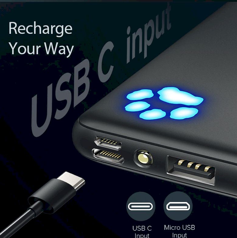 Power Bank 10000mAh Dual USB Portable Charger