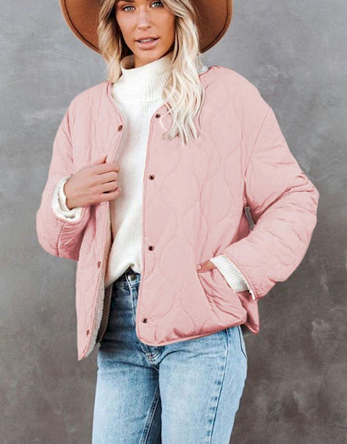 Load image into Gallery viewer, Pink Buttoned Double-sided Coat
