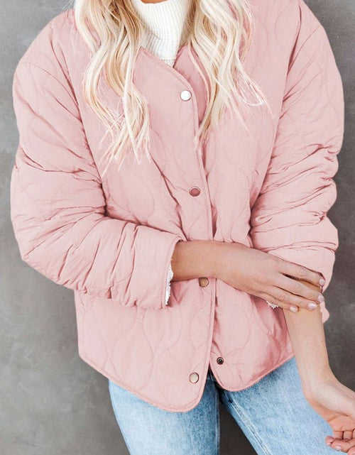 Load image into Gallery viewer, Pink Buttoned Double-sided Coat
