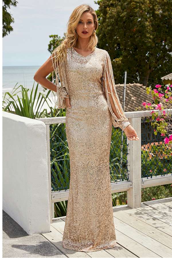 Sequin-Embellished Maxi Dress: The Ultimate in Luxury and Elegance