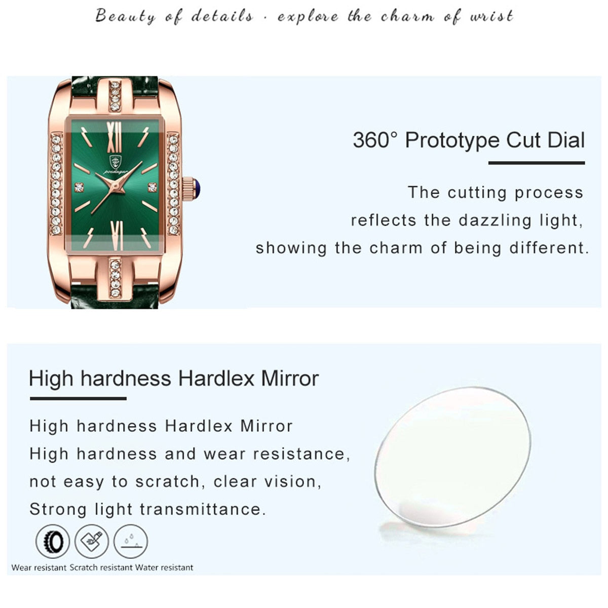 Green Luxury Elegant Fashion Quartz Watch