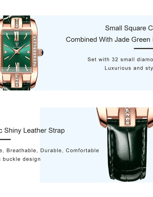 Load image into Gallery viewer, Green Luxury Elegant Fashion Quartz Watch
